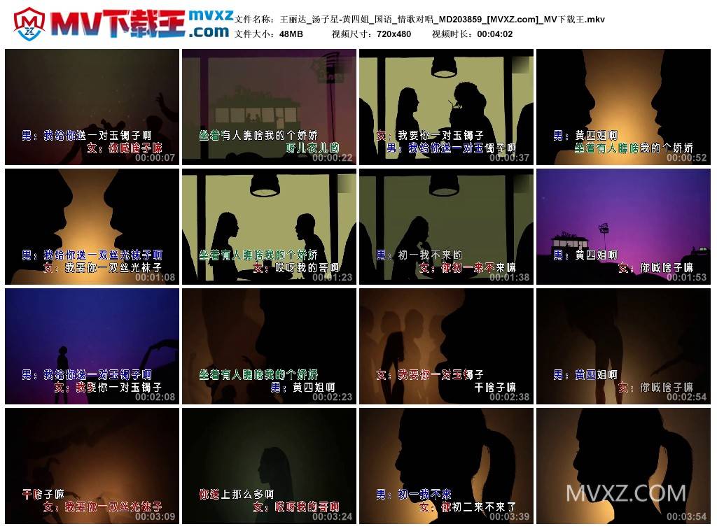 王丽达_汤子星-黄四姐_国语_情歌对唱_MD203859